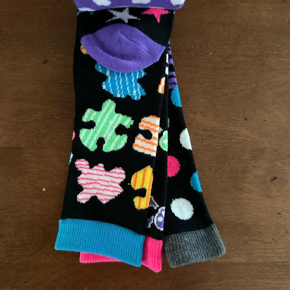 3 pairs Mixaroos vibrant knee high socks
